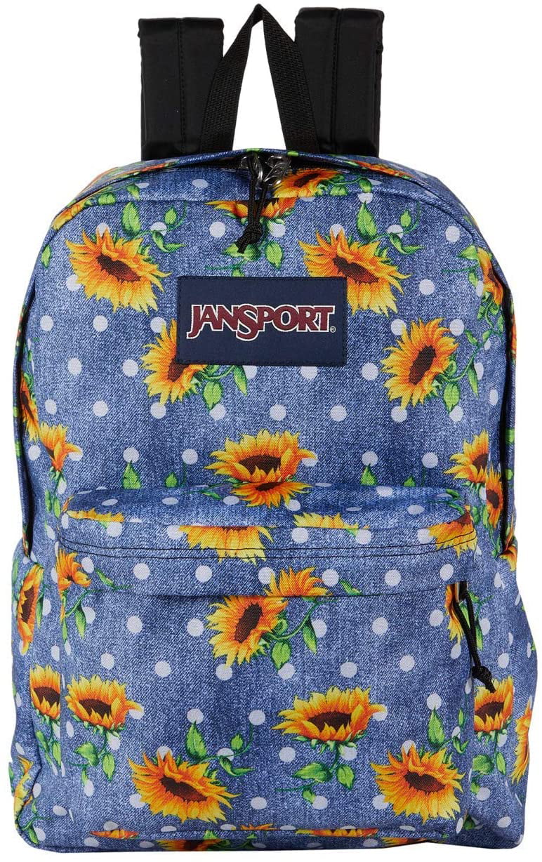 Oxford Superbreak Backpack Slim Laptop Schoolbag Dazzling Sunflowers Adult Casual Travel Daypack Printed Backpacks 