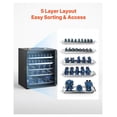 thumbnail image 4 of Miniatures Storage Case, 1:2500-1:3500 Scale Models, Wooden Display Holder, 5 Tray, 13 Slots, Clear View Transport Case for Collectibles (Minis Not Included), 4 of 6