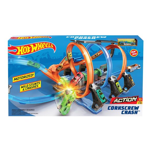Pista Hot Wheels Mattel Espiral de Choques 1 pza
