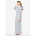 thumbnail image 3 of Dreams & Co. Plus Size Long Hooded Fleece Sweatshirt Robe, 3 of 6