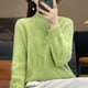 thumbnail image 5 of Suéter de mujer otoño/invierno de alta calidad, suave, 100 % lana merino, con cuello medio alto y parte superior de suéter de cachemira gruesa, 5 of 5