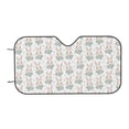 thumbnail image 7 of Balery Rabbit And Flower Print Car Windshield Sun Shade,Windshield Sunshade for Car Pickup Truck SUV Accessories-Small, 7 of 7