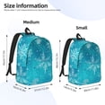 thumbnail image 2 of Vsdgher Christmas Snow Print Canvas Backpack Travel Rucksack Unisex Knapsack 15.7/17.7Inch Laptop Backpack for Work,College-Medium, 2 of 5