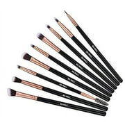 Ustar Makeup Brushes Premium Synthetic Foundation Powder Concealers Eye Shadows Makeup 14 Pcs Brush Set, Rose Golden, with Case