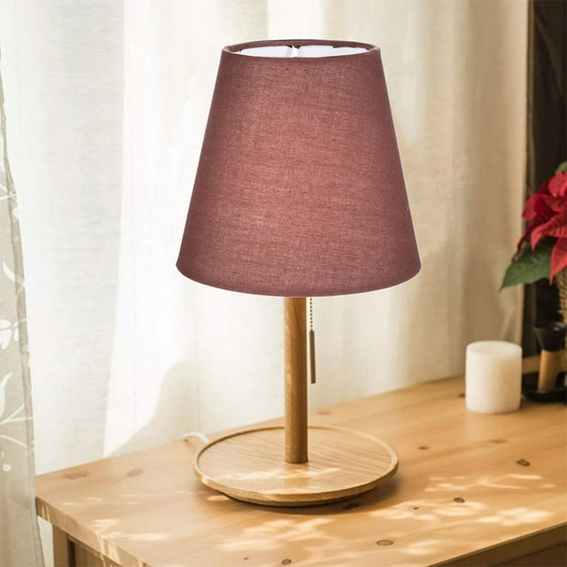 YSNOOWE 3Ud Lámparas De Tela En Color Café Para Hogar Con Duradero Y Decorativo