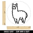thumbnail image 2 of Alpaca Llama Full Body Self-Inking Rubber Stamp Ink Stamper - Yellow Ink - Mini 1/2 Inch, 2 of 7