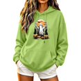thumbnail image 2 of Molidfa Womens Retro Ghost Hoodie Pumpkin Patch Graphic Oversized Pullover Sweatshirt, 2 of 5