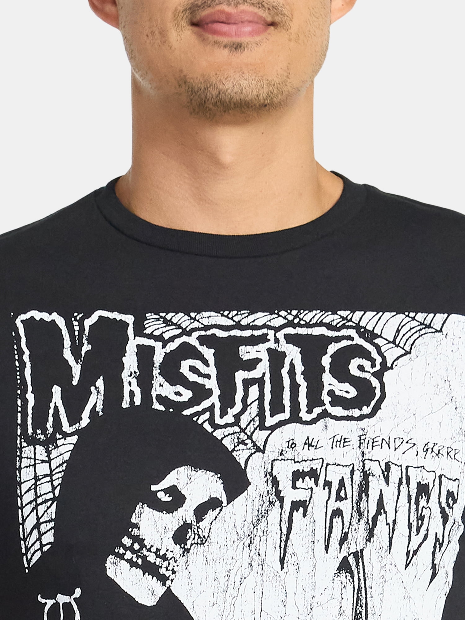 Misfits Men's and Big Men's Fangs Graphic Tee with Short Sleeves, Sizes XS-3XL