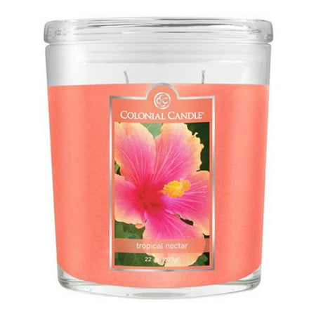 Fragranced in-line Container CC022.2181 22oz. Oval Tropical Nectar Candles - Pack of 2