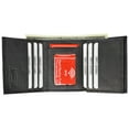 thumbnail image 2 of RFID Blocking Men's Lamb Leather Classic Trifold Wallet RFID 1107 BOX (C), 2 of 12