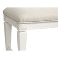 thumbnail image 4 of Magnussen Home Willowbrook Egg Shell White Upholstered Bench, 4 of 6