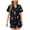 Multicolor, variant on Wensltd Plus Size Christmas Print Short Sleeve Nightwear for Women Button Down Pajama Set Cozy Sleepwear S-XXL