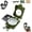 Green, variant on Multifunctional Military Aiming Navigation Compass, Military Sighting Navigation Compass with Inclinometer & Carry Bag, Waterproof and Shakeproof, High Precision Scale, for Hiking, Camping