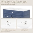 thumbnail image 4 of 36" Bathroom Vanity with Sink Top,Modern Freestanding Bathroom Vanities with Storage Drawers,Wood Bathroom Cabinet Set with Sink Combo,Soft Closing,Solid Wood Frame, 4 of 7