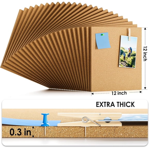 72" x 48" Large Cork Board for Wall