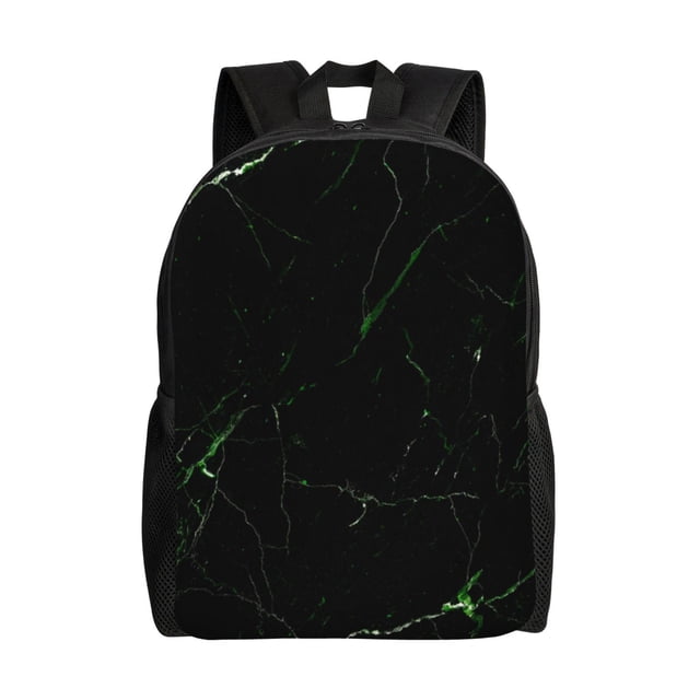 Fotbe Black Marble Mochila de Viaje para Laptop, Mochila Ejecutiva Delgada y Resistente 15.6"