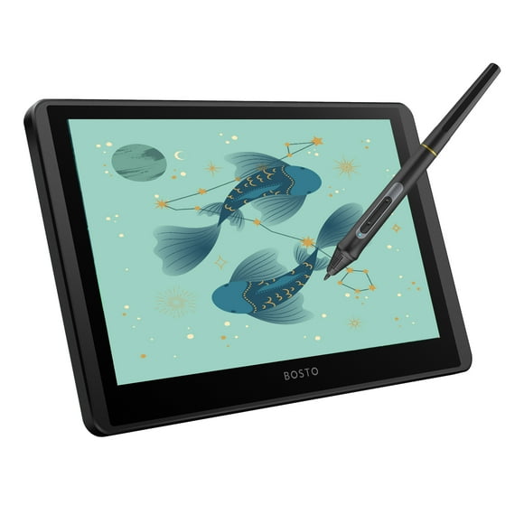 Graphics Tablet,Display 8192 Pressure Monitor 11.6 Inch H-ips Lcd Tablet 8192 Pressure With 1366x768 Display 8192 Function Support Windows Lcd Tablet Monitor Tablet Monitor 11.6 Tilt Function