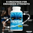 thumbnail image 3 of CREATURE® Creatine Complex-Builds Muscle, Strength, Stamina, 180 Veggie Caps, 60 Servings, 3 of 7