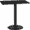 Black, variant on Flash Furniture 24'' x 42'' Rectangular Mahogany Laminate Table Top with 24'' Round Bar Height Table Base