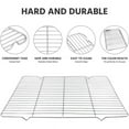 thumbnail image 6 of Small Cooling Rack Set of 2, Yayun Stainless Steel Small Grill Wire Rack for Oven Roasting Baking Cooking, 8.6" x 6.2" x 0.6" Fit Toaster Oven Tray for Cake/Meat/Bread, Healthy & Dishwasher Safe, 6 of 8
