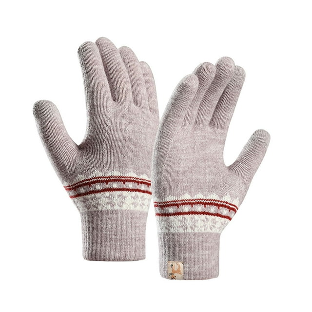 Youkk Soft And Warm Winter Gloves Touch Screen Wide Application Compact And Lightweight Cycling Gloves Purple