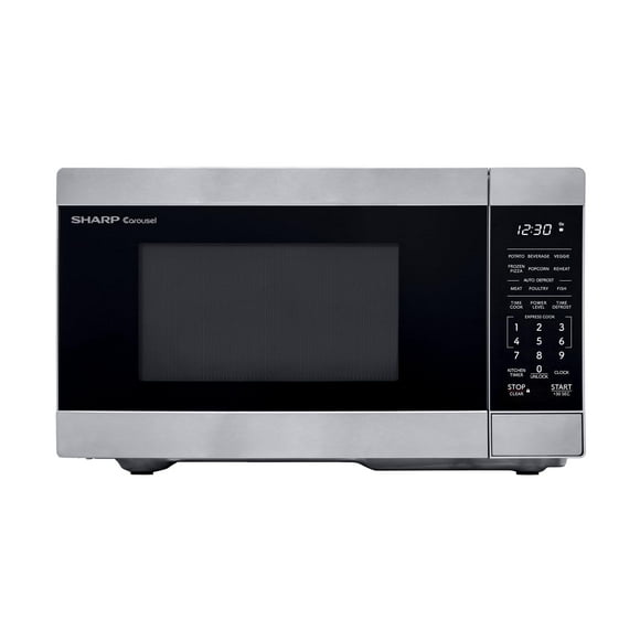 SHARP SMC0761KS Horno microondas para encimera, 0,7 pies cúbicos, acero inoxidable