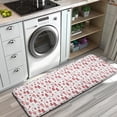 thumbnail image 3 of Red Christmas House and Tree Pattern Kitchen Rug Mat,Kitchen Runner Rugs Non Skid Washable,Decorative Kitchen Floor Mats for Kitchen,Sink,Laundry,17"x47.2", 3 of 7