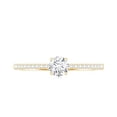 thumbnail image 5 of Rosec Jewels Moissanite Promise Ring for Women - 5 mm - Commitment Ring - D-VS1 Quality - Ready to Gift for Valentines Day, 18K Yellow Gold, US 5.00, 5 of 9