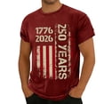 thumbnail image 3 of MEICHEN 250th Anniversary American Round Neck Pullover Women's T Shirt Shirt Short Sleeved T Shirt American Round Neck T Shirt, 3 of 6