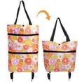 thumbnail image 1 of Shopping Trolley Bag, Reusable Portable Collapsible Shopping Bags, Foldable Shopping Cart with Wheels Grocery Bag Extra Large Utility Tote Bag for Travel Shopping Camp, 18L, 1 of 6