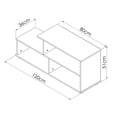 thumbnail image 3 of Mesa de TV Grecia Ugasa color Tabaco con Marmol, 3 of 4