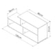 thumbnail image 3 of Mesa de TV Grecia Ugasa color Tabaco con Marmol, 3 of 4