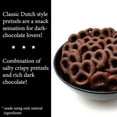 thumbnail image 2 of Liberty Bell Dark Chocolate Covered Mini Pretzels, Gourmet Sweet Salty Snacks, 22 Ounce Bag, 2 of 6