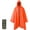 Orange, variant on Plus Size Adult Rain Poncho with Hood and Zipper, Poncho Para Lluvia, Tactical Ponchos Adult For Camping, Hiking
