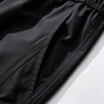 thumbnail image 4 of Men’s Multi Pocket Straight Cargo Pants Drawstring Stretch Loose Casual Outdoor Polyester Trousers S-XL 1 Pack, 4 of 8