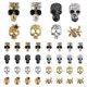 thumbnail image 1 of 40 piezas Punk Nail Art Skull Nail Charms 3D Spider Nail Studs con diamantes de imitación Metal Punk Vintage Aleación Esqueleto Nail Sticker Joyería Diseño de uñas Glitters fresco para uñas Maquillaje, 1 of 5