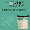 thumbnail image 4 of Mrs. Meyer's Clean Day Scented Soy Candle, Large, Basil Scent, 7.2  fl oz Candle, 4 of 9