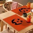 thumbnail image 4 of sruoe Halloween Placemats, Table Mats for Dining Table, Heat Insulating Mats, Table Cloth, Pumpkin Ghost Place Mats, Kitchen Mats, Reusable Portable Place Mats for Halloween Thanksgiving Party Decor, 4 of 5