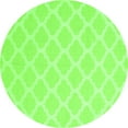 thumbnail image 1 of Ahgly Company Indoor Round Trellis Green Modern Area Rugs, 7' Round, 1 of 1