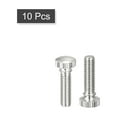 thumbnail image 3 of Knurled Thumb Screws, M6x20mm Brass Shoulder Bolts Grip Knobs Fasteners, Nickel Plated 10Pack, 3 of 5