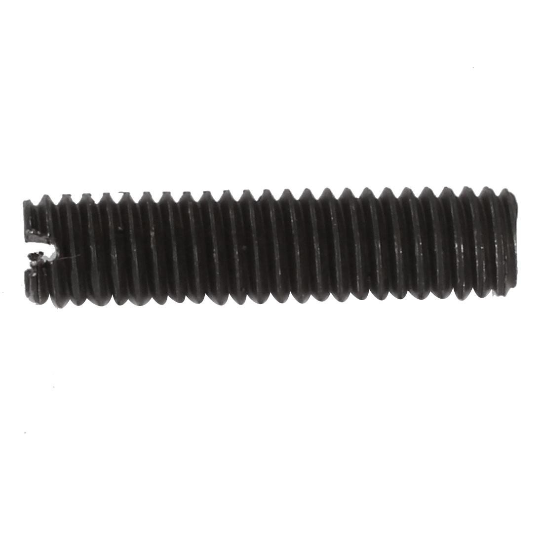 100 Pcs M6x25mm Carbon Steel Slotted Drive Flat Point Grub Screw