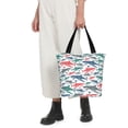 thumbnail image 5 of Kll Tote Bag For Women Colorful Shark Print Shopping Grocery Reusable Bags For Office School Shopping Travel, 5 of 7