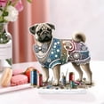 thumbnail image 3 of (SA2185) Adorno Perro Sastre (Diamante Brillante Una Cara + Diamante Forma Especial), 3 of 9