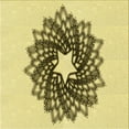 thumbnail image 1 of Ahgly Company Tapis d'Intérieur Lavable en Machine Carré Jaune Moutarde, 8 Pieds Carré, 1 of 7