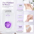 thumbnail image 4 of Flend Smooth Glide Epilator for Women Facial Hair, body Glide Facial Hair Removal for Women, 2 Speeds Hair Removal, Hair Removal for Women Legs/Face/Bikini/Arms,Womens Electric Shaver Smooth Skin, 4 of 9