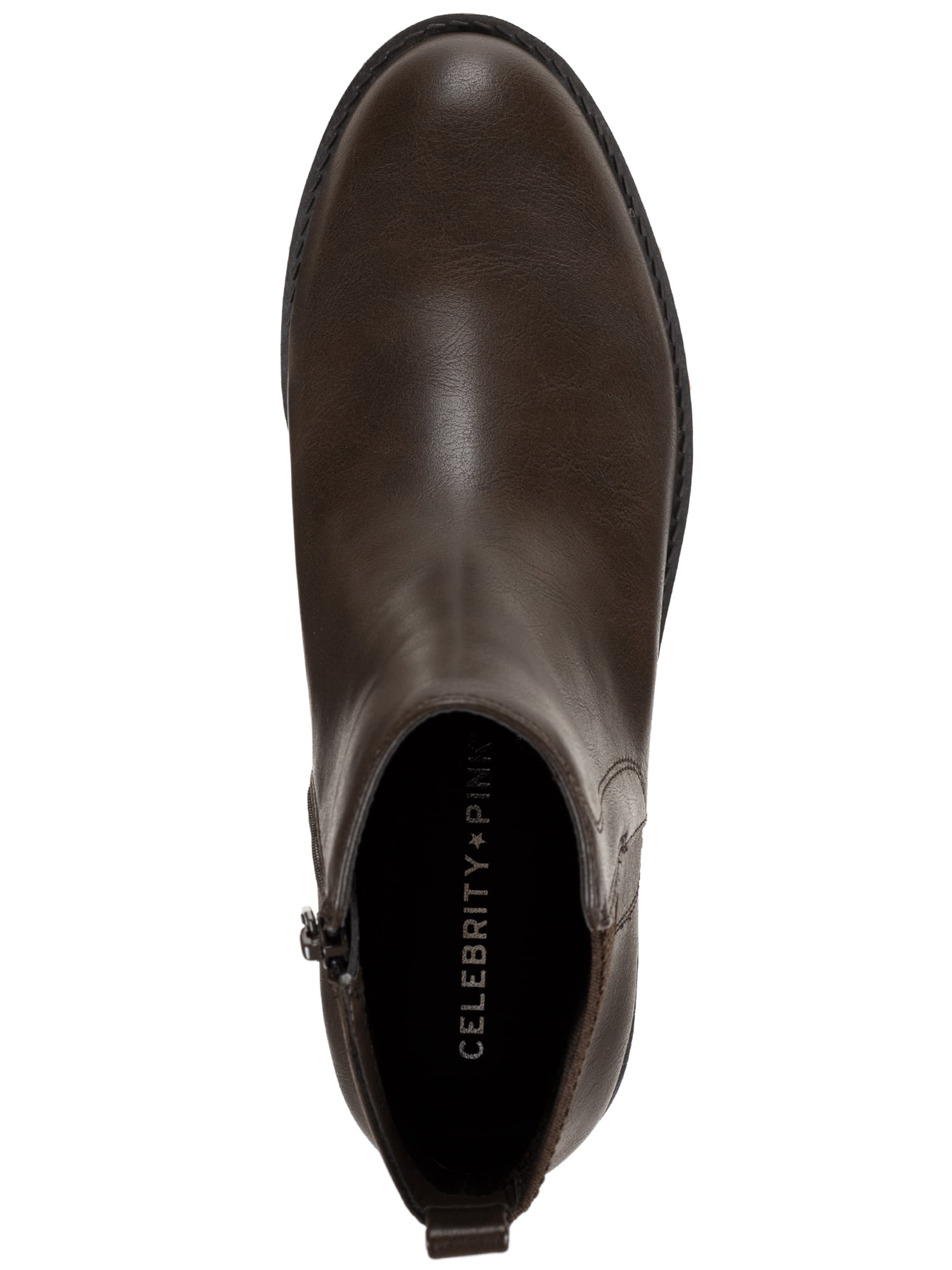 Celebrity Pink's Womens Grasia Lug Bootie