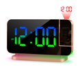 thumbnail image 3 of Christmas Gifts Liweisiy Rgb Dazzling Led Electronic Clock, Color Changing Night Light, Light, Home Desktop Projection Alarm Clock D2152 Pink Free Size, 3 of 9