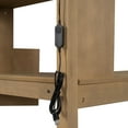 thumbnail image 6 of Harper & Bright Designs Twin Size Loft Bed with Desk & Storage Stairs, Wood Loft Bed Frame with LED Lights, Storage Shelves and Cabinets, Walnut, 6 of 17