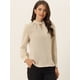 thumbnail image 2 of Dde San Patricio profesional Blusas de gade manlarcon cuello alto elegante pamujer  Caqui XL, 2 of 6