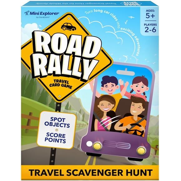Juego de cartas Dan&Darci Road Rally Travel Scavenger Hunt Kids